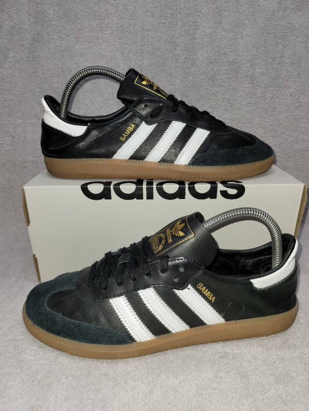 Adidas Samba Decons Black White Sneakers Mens 7 /Women’s 8 IF0641 Gum Bottom
